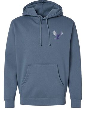 ELDERBROOK- Dusty Blue HOODIE Pullover with hood- EXCELLENT CONDITION!